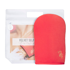 Carnival Double Sided Velvet Self Tanning Mitt + Storage Bag