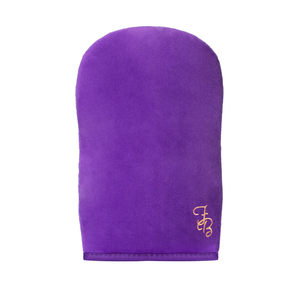 Violet Double Sided Velvet Self Tanning Mitt + Storage Bag